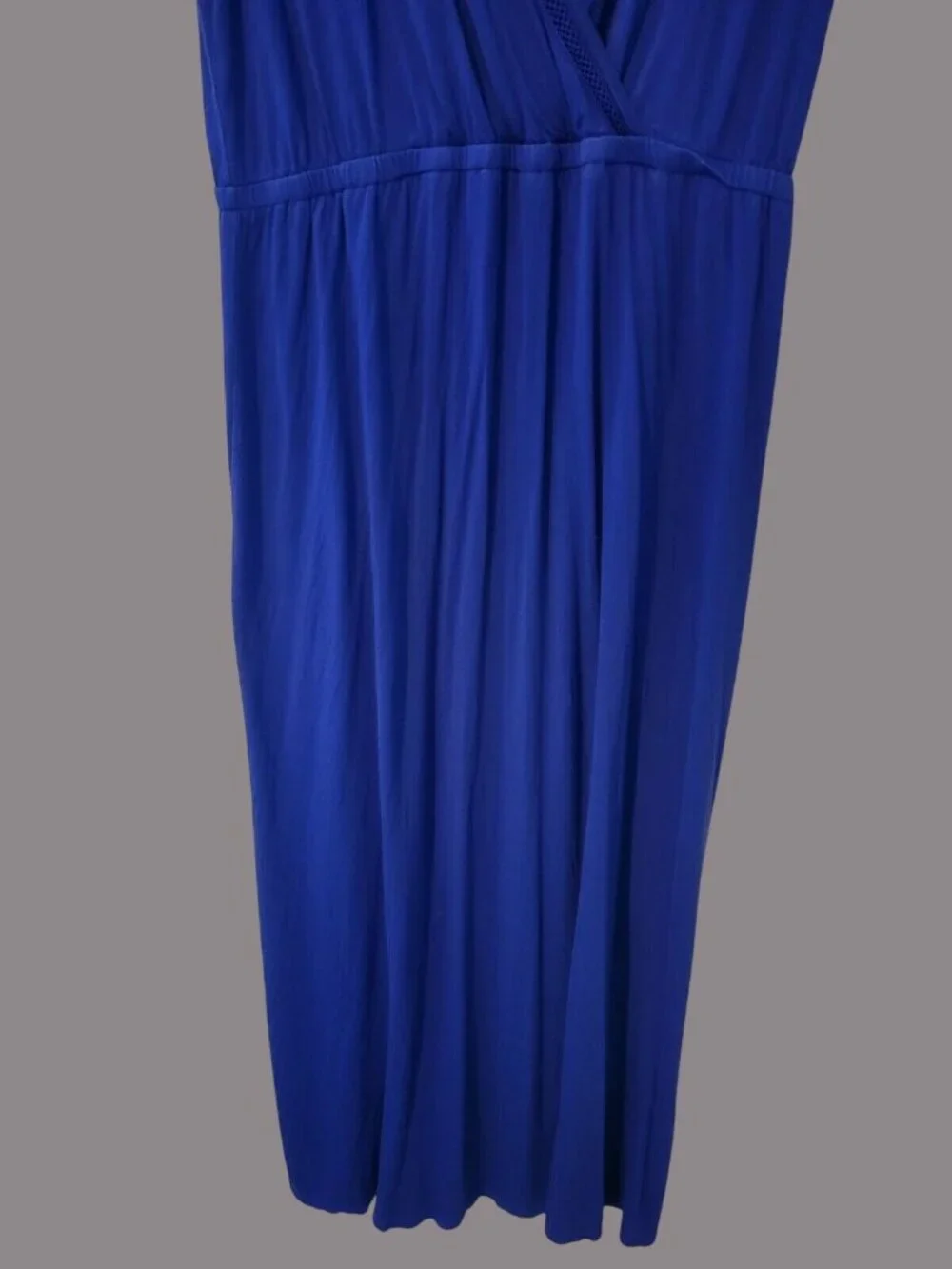 V-Neck Maxi Dress Sz XL Royal Blue Sleeveless Spense Women's Extra Large - Picture 4 of 9